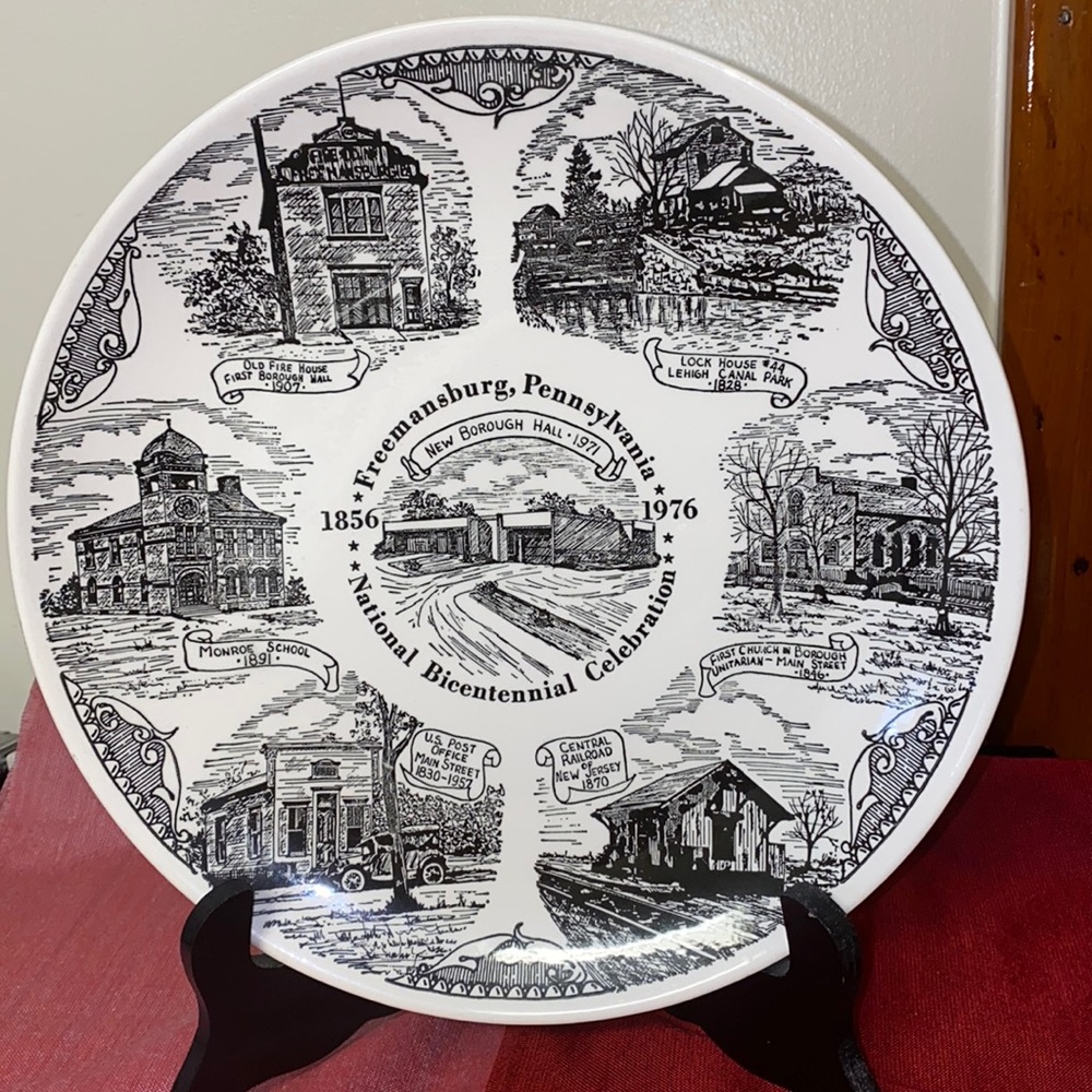 decorative plate istoria Pennsylvania 1856-1976,